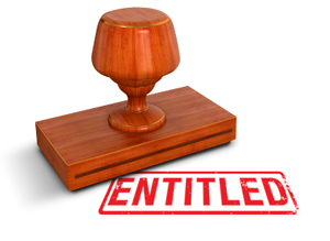 Entitlement vs Entitlement: the gift and the curse